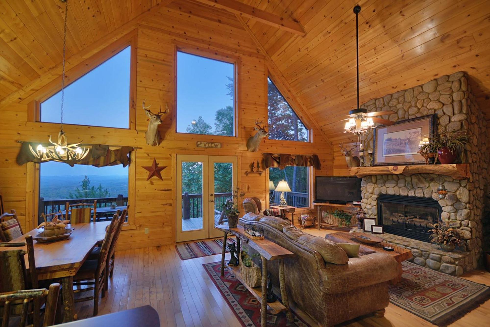 The View Sweeping Mountain Views Gas Fireplace Game Room Hot Tub Blue Ridge Luaran gambar