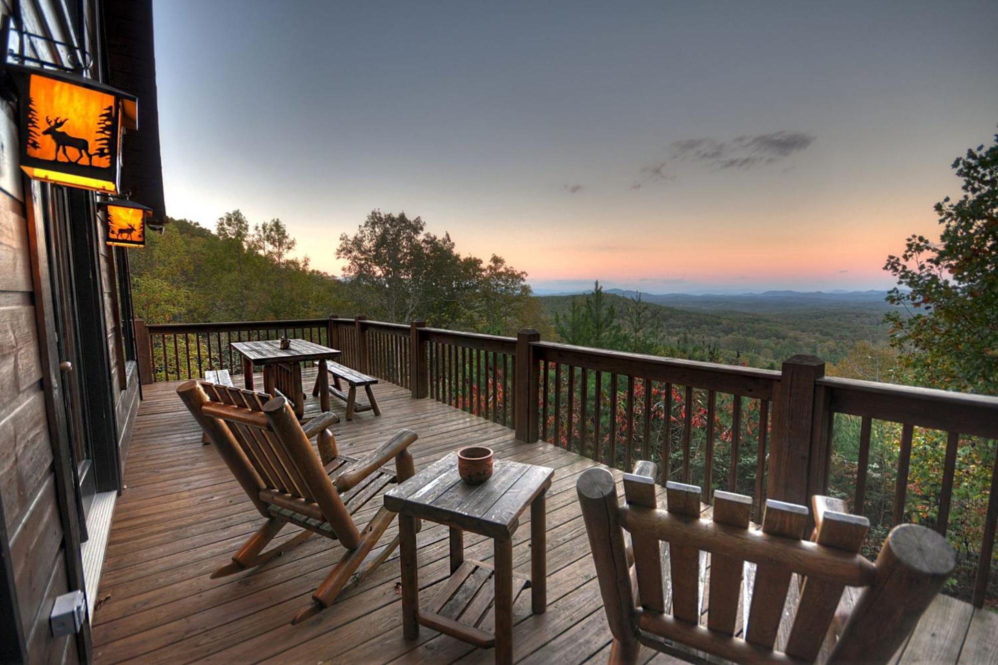 The View Sweeping Mountain Views Gas Fireplace Game Room Hot Tub Blue Ridge Luaran gambar